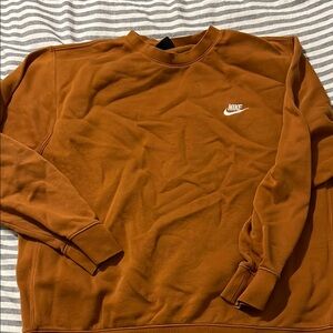 Nike Men's Tan Crewneck Sweater